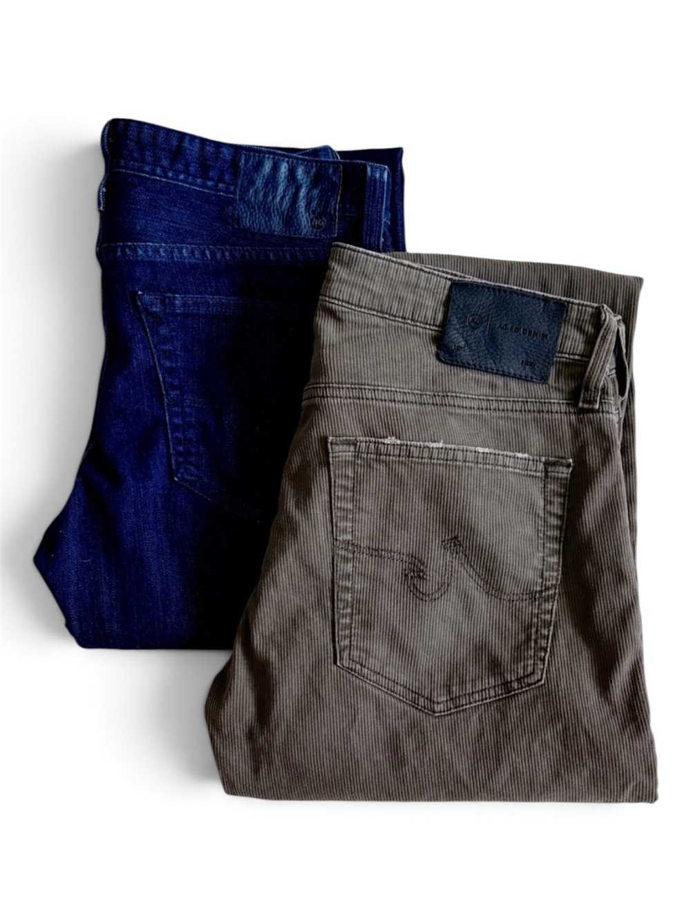 AG Adriano Goldschmied Tellis Grey Cords & The Matchbox Jeans $26 for both